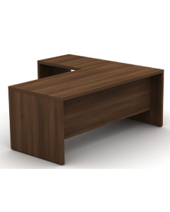 Cirrus Executive Rectangular Desk with Three Quarter Length Modesty Panel & Return Unit