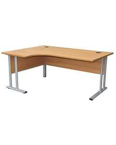 Hudson's Budget Cantilever Crescent Office Desk