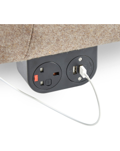 BT Focus Phase Multi-Surface Power Module 1 x UK Socket, 1 x TUF (A&C Connectors) USB Charger