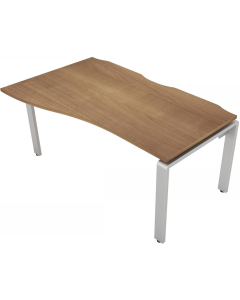 Aura Left & Right Handed Single Wave Bench Desk 600 & 800mm Deep