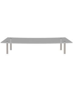 Denver Modular Curved Reception Glass Shelf