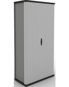 MB Storage Solutions - Side Opening Tambour Unit 500mm Deep, 800mm Wide (White Tambour Front)