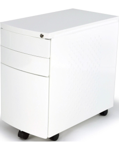 MB Storage Solutions -  Steel Slimline 3 Drawer High Mobile Pedestal