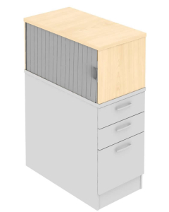 Elite Pedestals Tambour Fronted Storage Unit