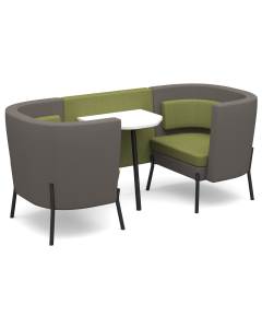 DMS Tilly Two Person Low Back Social Meeting Pod & Table